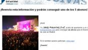 La web de venta de entradas Tickt Tack Ticket, condenada por 'Spammer'