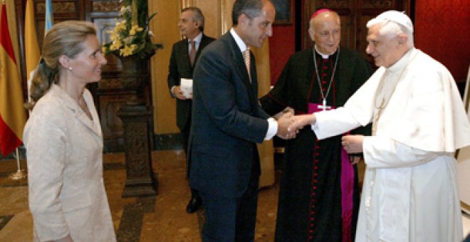 La trama participó en la visita del Papa a Valencia