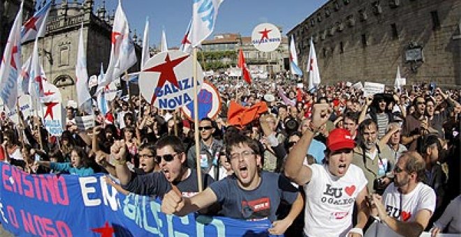 Galicia planta cara a los planes de Feijóo contra su lengua