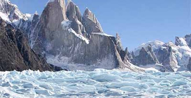 Pintura blanca para proteger los glaciares