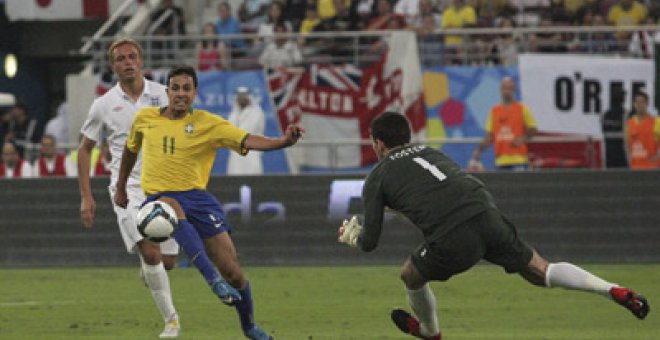 Nilmar, el éxtasis de jugar con Brasil