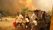 El 'paraíso' chileno, devorado por las llamas