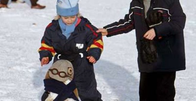 Los coles españoles se quedan sin niños por la nieve y el hielo