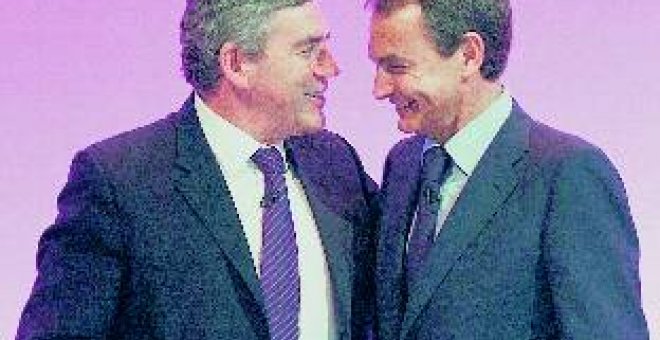 Brown elogia el liderazgo de Zapatero al frente de la UE