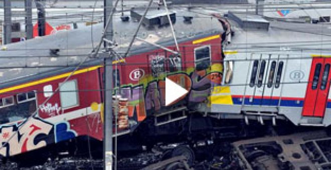 Al menos 20 muertos en un choque de trenes a las afueras de Bruselas