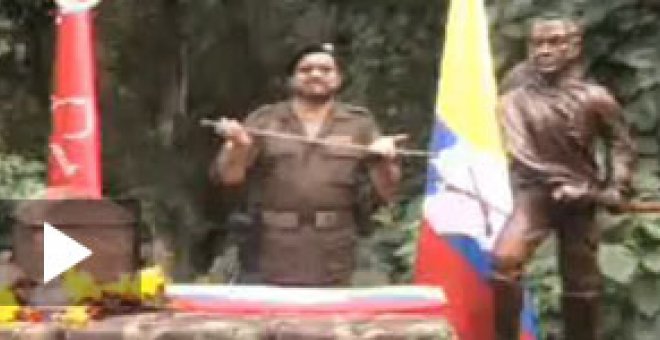 Las FARC exhiben en un vídeo la supuesta espada de Bolívar
