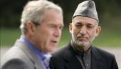 Bush y Karzai se felicitan por los logros en Afganistán, pese a la violencia