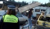 Batalla campal en la Cañada Galiana de Madrid tras acudir la policía a derribar las chabolas