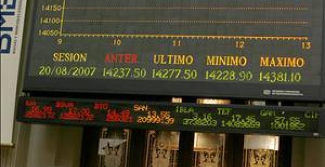 La bolsa negocia a la baja y el Ibex-35 pierde un 1,56 por ciento