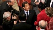 Sarkozy destaca en el Congreso de EE.UU. la fortaleza de la amistad de Francia