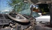 Ocho inmigrantes heridos en una colisión entre un camión y una furgoneta en Cádiz