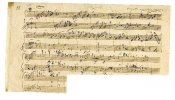 Una hoja manuscrita de Mozart se adjudica por la cifra récord de 155.000 euros