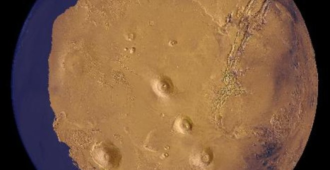 Una tormenta de arena hizo subir la temperatura de Marte, según la ESA