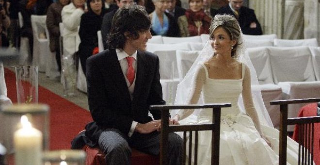 Fernando Alonso, en la boda del guitarrista de "El Sueño de Morfeo"