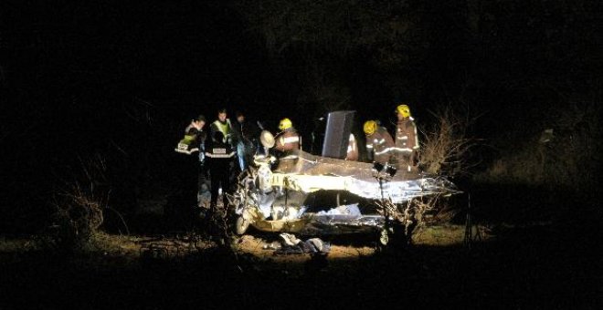 Identifican a los dos fallecidos en el accidente de avioneta de Sant Pau d'Ordal
