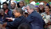 Bush pide elecciones justas en Zimbabue y conversa con el presidente tanzano