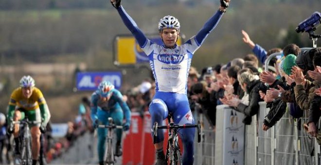 El belga Steegmans gana la primera etapa, Hushovd mantiene el liderato