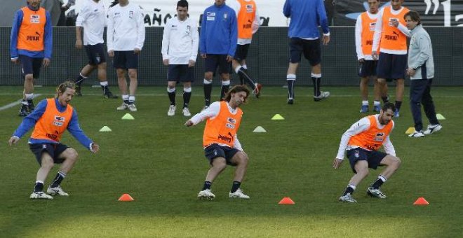 La selección italiana suspende el entrenamiento en el Rico Pérez