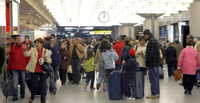 Cientos de personas "congeladas" durante cinco minutos en la estación de Atocha