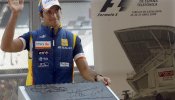 Piquet descubrió una placa en honor de su padre en el Circuito de Montmeló