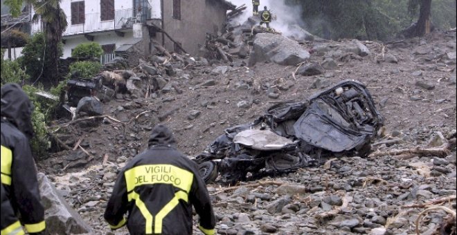 Dos muertos y dos desaparecidos por un desprendimiento de tierra en Italia