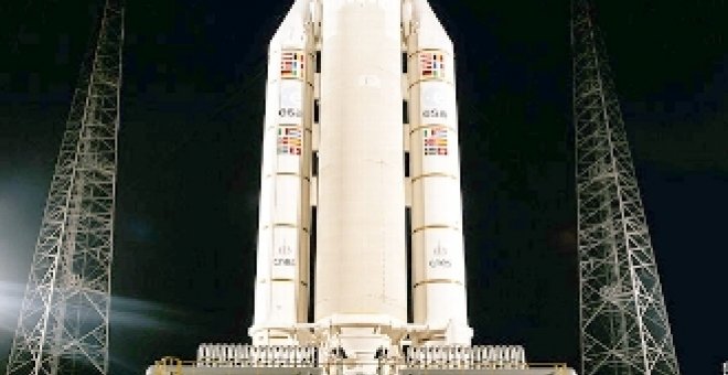 Despega el cohete Ariane-5 con satélites británico y turco