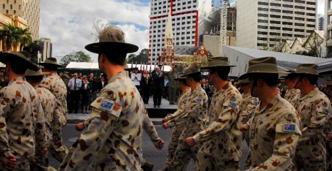 Las tropas australianas desfilan en su país tras la retirada de Irak