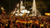 La Policía detuvo tras el partido a 52 personas en el centro de Madrid