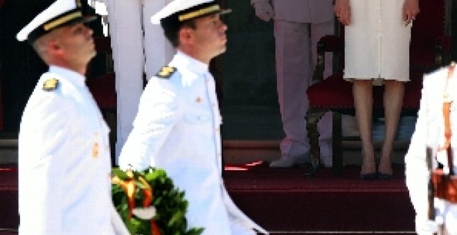 El Príncipe de Asturias preside la entrega de Despachos en la Escuela Naval de Marín