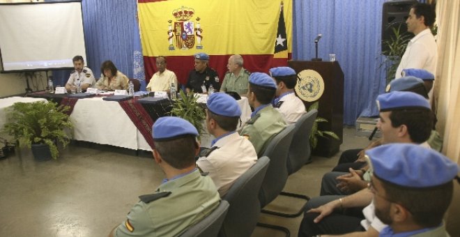 Policías españoles condecorados por su labor en la misión de la ONU en Timor