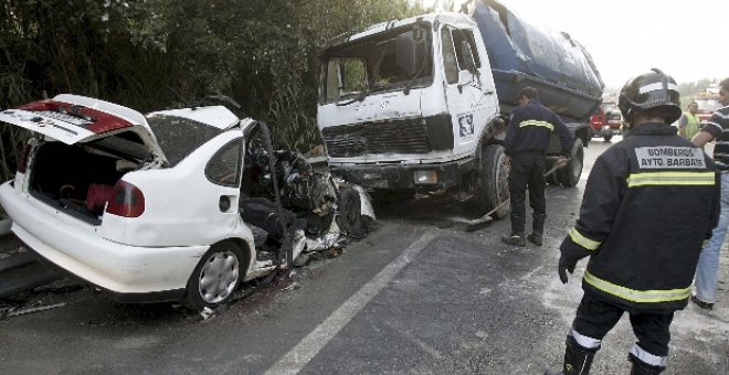 Diecisiete muertos en los doce accidentes de tráfico de este fin de semana
