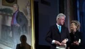 Una 'sombra' en un retrato de Bill Clinton en recuerdo de Monica Lewinsky