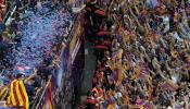 El Barça celebra su triplete con una gran fiesta en el Camp Nou