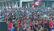 Protestas pacíficas en Grecia contra las exigencias del FMI