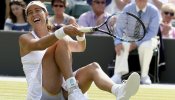 Muguruza hace historia en Wimbledon