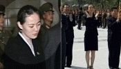Las 'caras raras' de la hermana de Kim Jong-un durante el gran desfile militar desatan las especulaciones