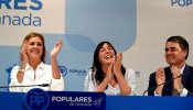 La secretaria general del PP de Andalucía acaba un mitin con un "¡Arriba España!"