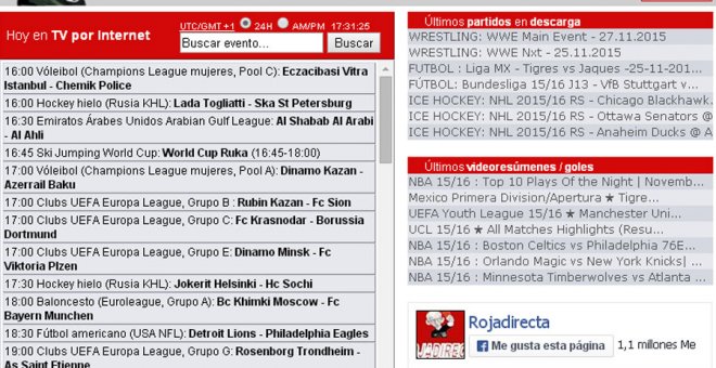 Un juez ordena el cierre total de Rojadirecta