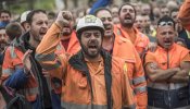 Multitudinaria manifestación en defensa del empleo de la acería de Arcelor Mittal en Sestao