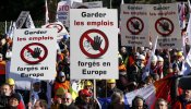 Trabajadores y empresas se manifiestan en Bruselas contra el 'dumping' chino