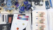 Desmantelada una "fábrica" de billetes falsos con material para imprimir más de 2 millones de euros