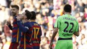 El Barça, a medio gas, hace un set al Getafe