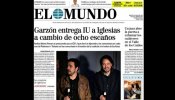 El 'zasca' irónico de Alberto Garzón a 'El Mundo' al ver su portada sobre el acuerdo de Podemos e IU