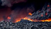 Registrado un incendio en el cementerio de neumáticos de Seseña