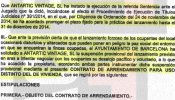 Así era el contrato de alquiler de Trias con los okupas: todos los gastos pagados para evitar "disturbios"