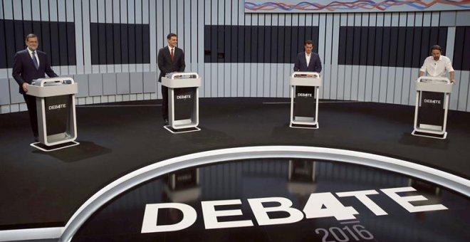 PSOE, PP, Unidas Podemos y Ciudadanos esconden a su candidato en el debate de RTVE