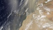 La NASA capta la tormenta de arena que azotó Canarias