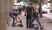 Detenidos cinco 'Pink Panther' en el centro de Barcelona tras una persecución y un tiroteo