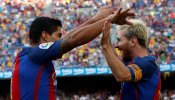 Messi y Luis Suárez se divierten a costa del Betis