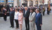 Las autoridades catalanas comienzan la Diada con la ofrenda floral al monumento de Rafael Casanova